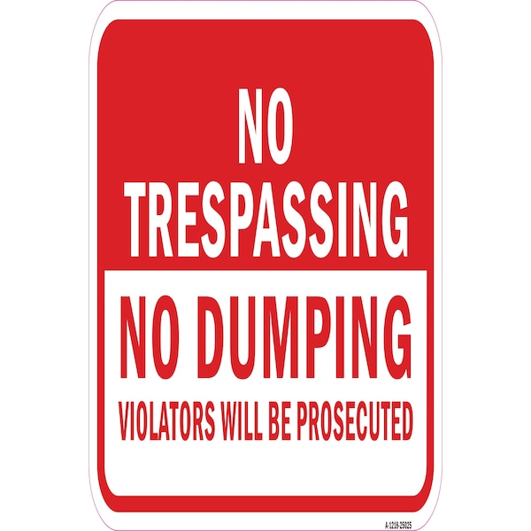 Signmission Safety Sign, 12 in Height, Aluminum, 25025 A-1218-25025 - main